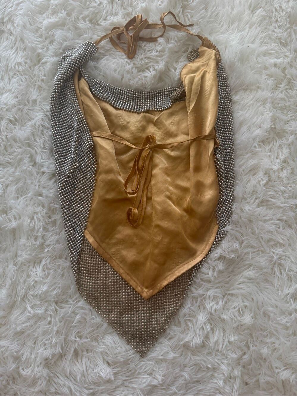 Sparkly open back shirt one size fits all - Picture 4 of 4